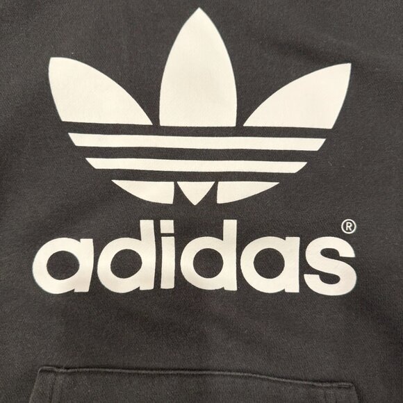 Classic Black Adidas Hoodie - Size S - Picture 2 of 4